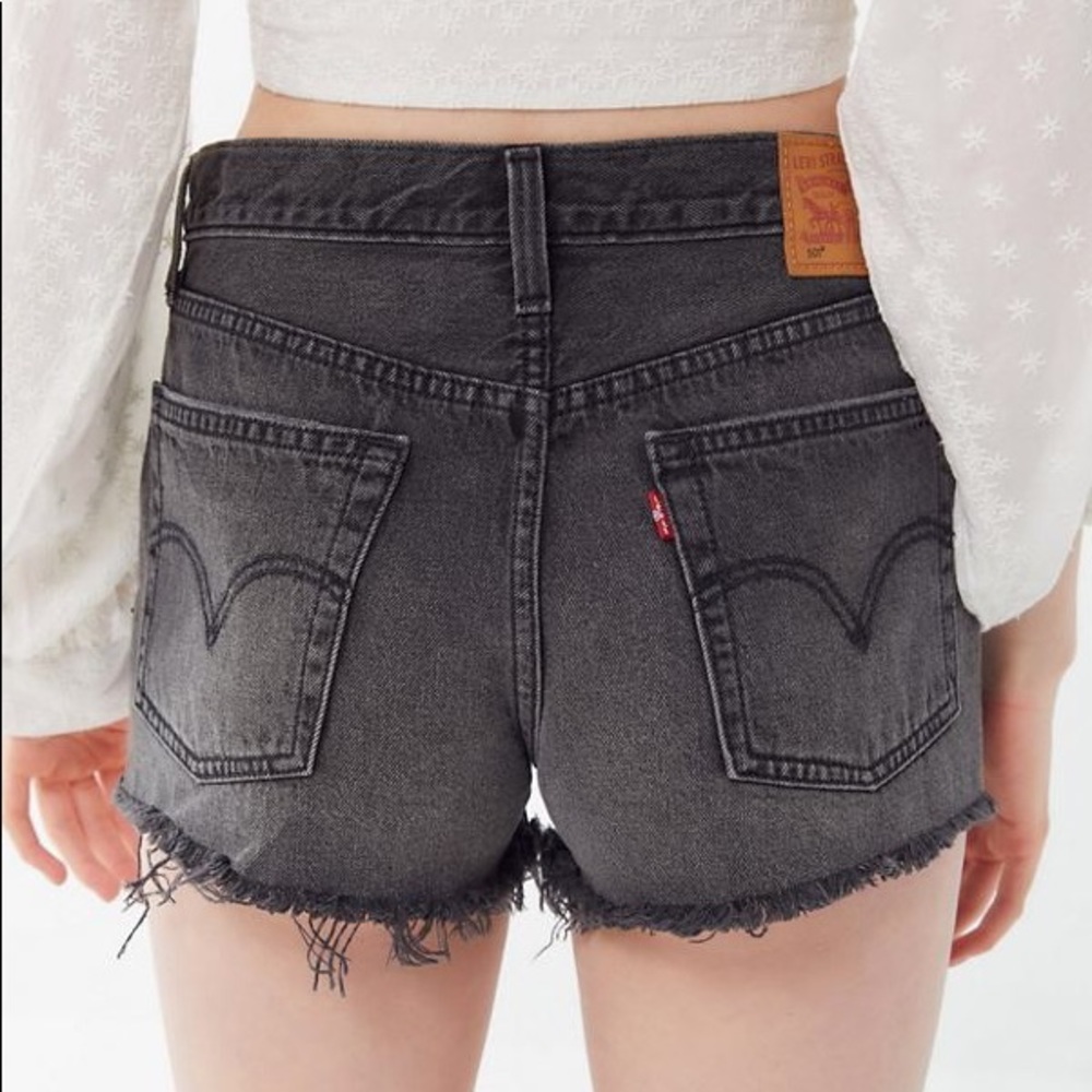 Levi’s 501 skinny cutoff shorts button fly w28